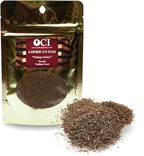 American Oak Powder - Medium Toast -1.5 oz - Perfect for Aging Wines, Spirits, Beer, and More!