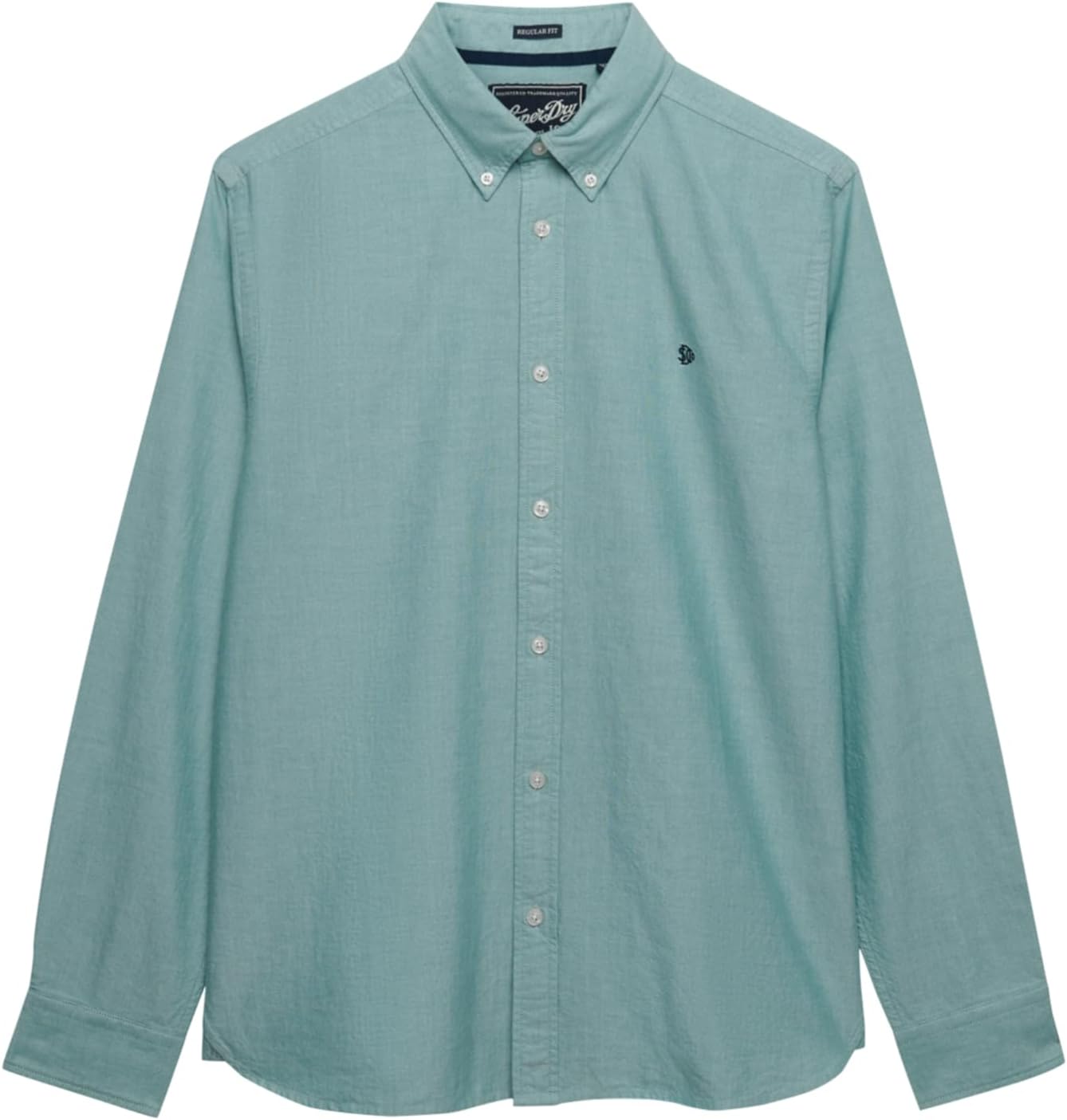 Chemise Homme SUPERDRY Manches Longues Coton - Taille M - Occasion Très Bon état - Bleu