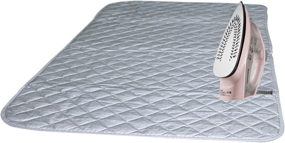 Portable Ironing Mat Blanket (Iron Anywhere) Ironing Board Replacement, Iron Board Alternative Cover,Quilted Washer Dryer Heat Resistant Pad, Ironing Board Covers