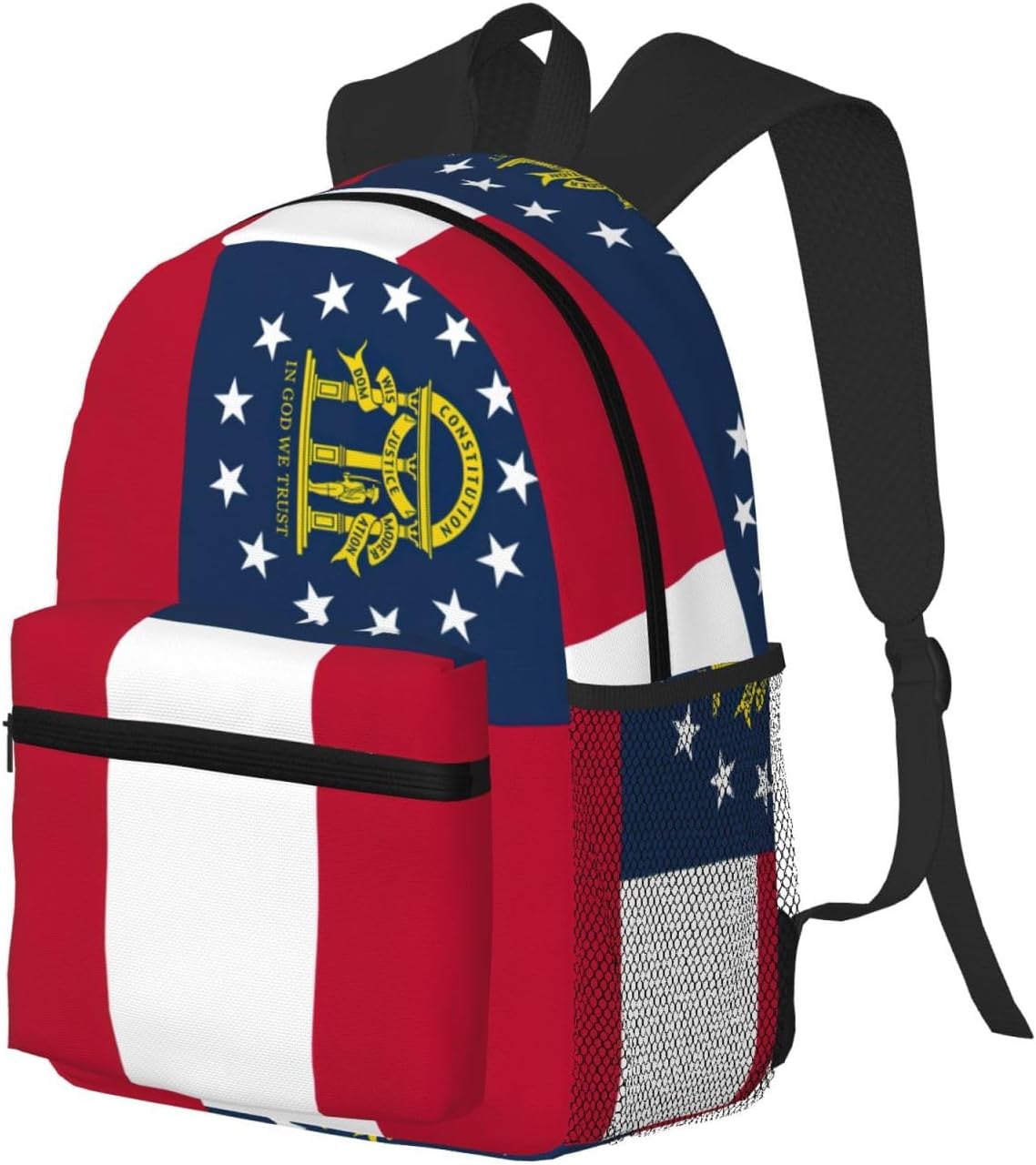 Georgia State Flag College Backpacks,Backpacks With Pockets, Lightweight Bookbag For College for Women Men
