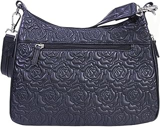 Gun Toten Mamas Embroidered Lambskin Hobo Bag, Black, One Size