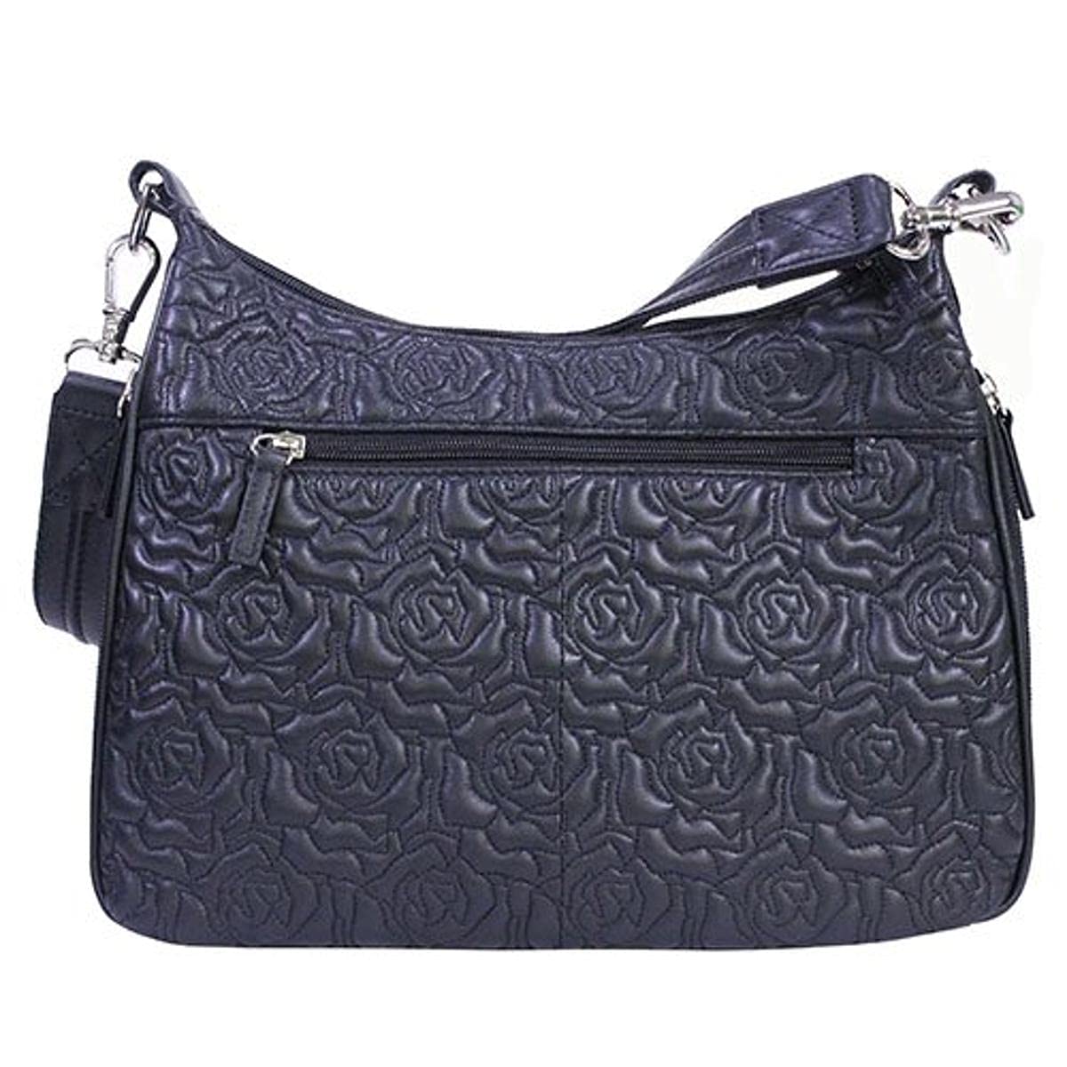 GTM-71 Embroidered Lambskin Basic Hobo Black