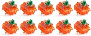 EQUALZ Banana Split/Tangerine V2 Switch, 5Pin Linear MX Switches for Custom Gaming Mechanical Keyboard (Color : Tangerine 67g, Size : 10PCS)