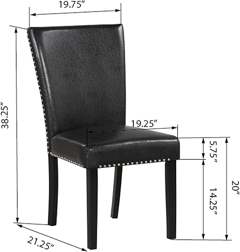 Miniatura 6 de ClassHouze Juego de mesa de comedor para 6 mesas de comedor juego de mesa de comedor de mármol sintético para 6 mesas y sillas juego de mesa de