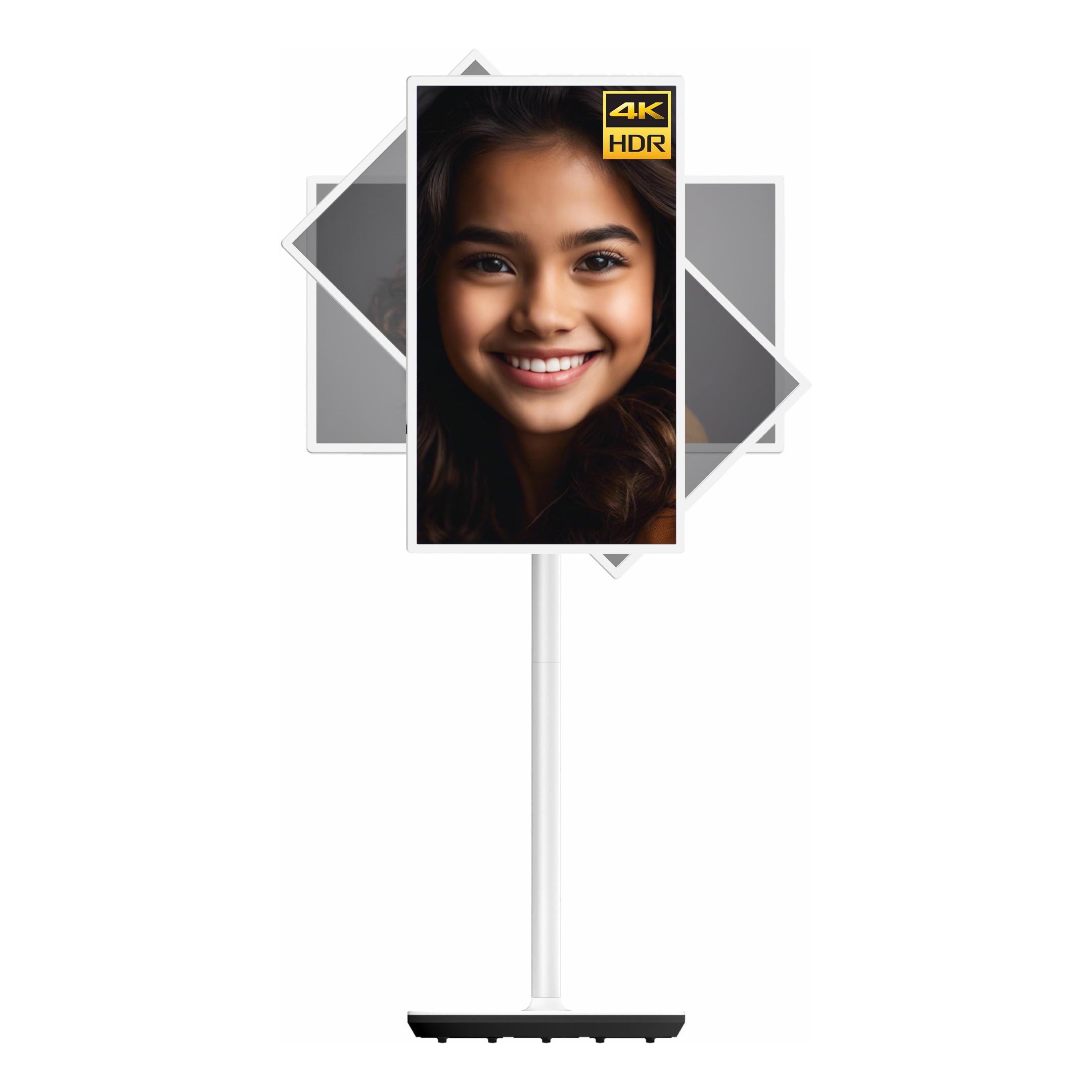 32 Inch Mobile Smart TV, Touch ScreenMonitor, UHD 3840p 32A4W, Wireless Design, Screen Casting, Built-in Battery, 90 Degree Swivel and Rotation, Full Movement, 60Hz Refresh Rate...