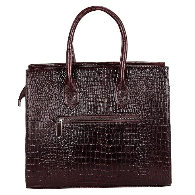 Image of RICHSIGN LEATHER ACCESSORIES Top-Handle Leather Women Handbag Shoulder Sling Ladies Purse Satchle Bags For Women Office Travel Daily Use