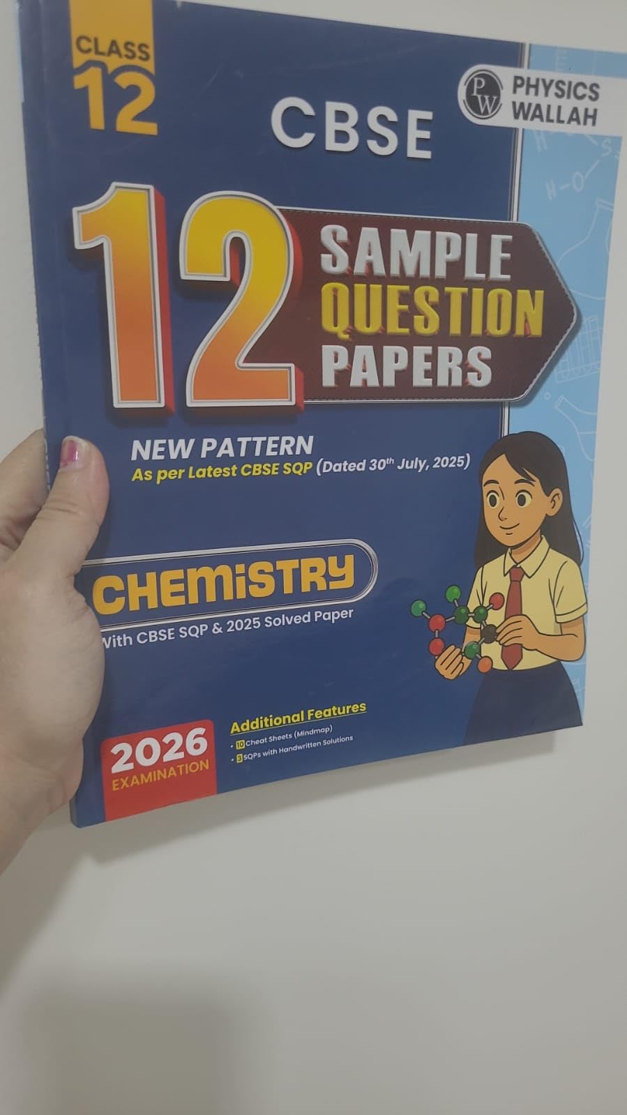 PW CBSE Class 12 Sample Papers Chemistry—for 2025 - 2026 Board Exam ...