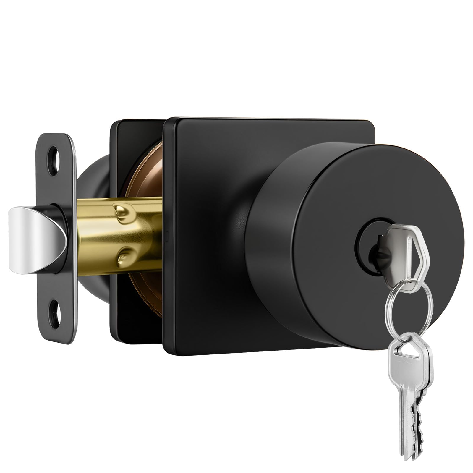 Haidms Matte Black Door Knobs - 6 Pack -10
