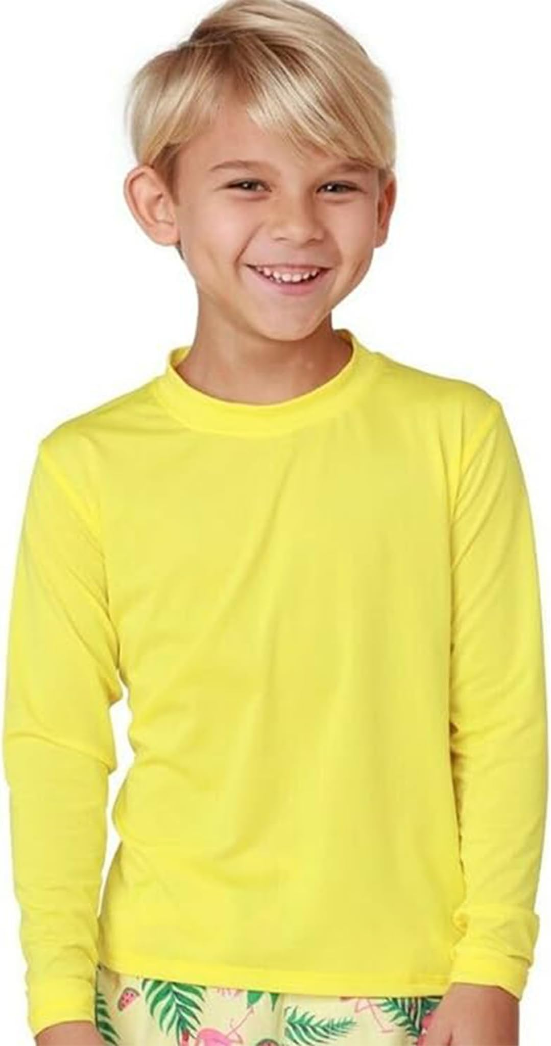 INGEARBoys Shirts - Long Sleeve UV Sun Protection Swim Shirt, Outdoor Rash Guard and Rashguard for Boys