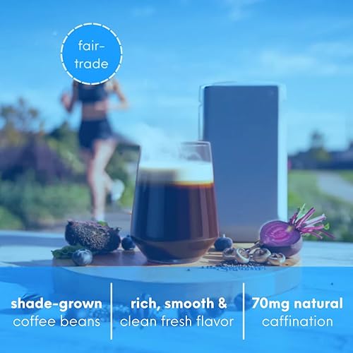 Miniatura 6 de UNBEETABREW - Café orgánico de remolacha y hongos, a base de plantas, energía con jugo de remolacha, adaptógenos, L-teanina y D-ribosa, enfoque,