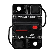 Vista 14 de Generic Disyuntor impermeable de 120 amperios, con reinicio manual, 12 V-48 V CC, 30A-300 A, para motores de arrastre marinos, barco, ATV, sistema