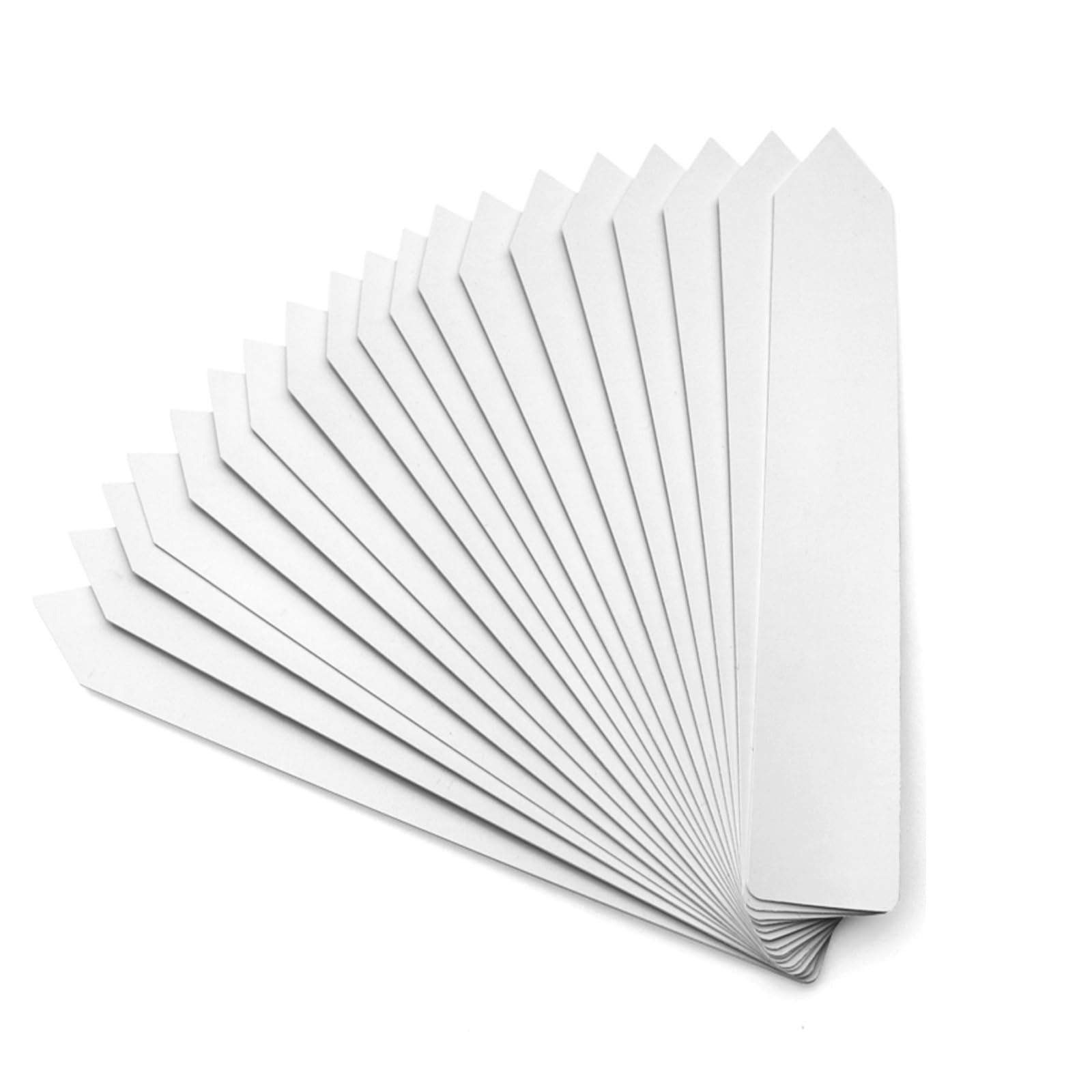 KINGLAKE 100Pcs White Plastic Plant Labels & Markers, 10x2cm, Waterproof, Reusable, Ideal for Herb, Seed, Flower, Potted Plants — view 12