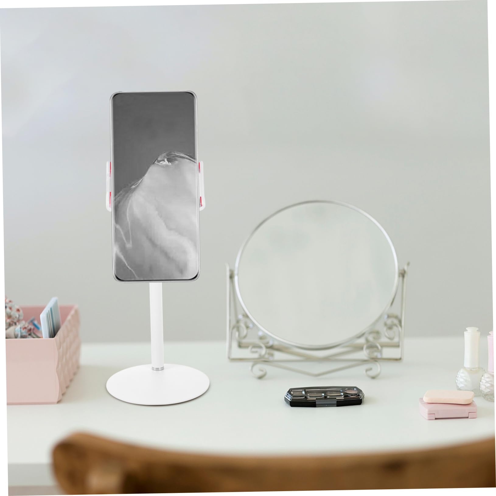 DOITOOL Supporto Tablet da Tavolo Bianco in Lega di Alluminio Abs