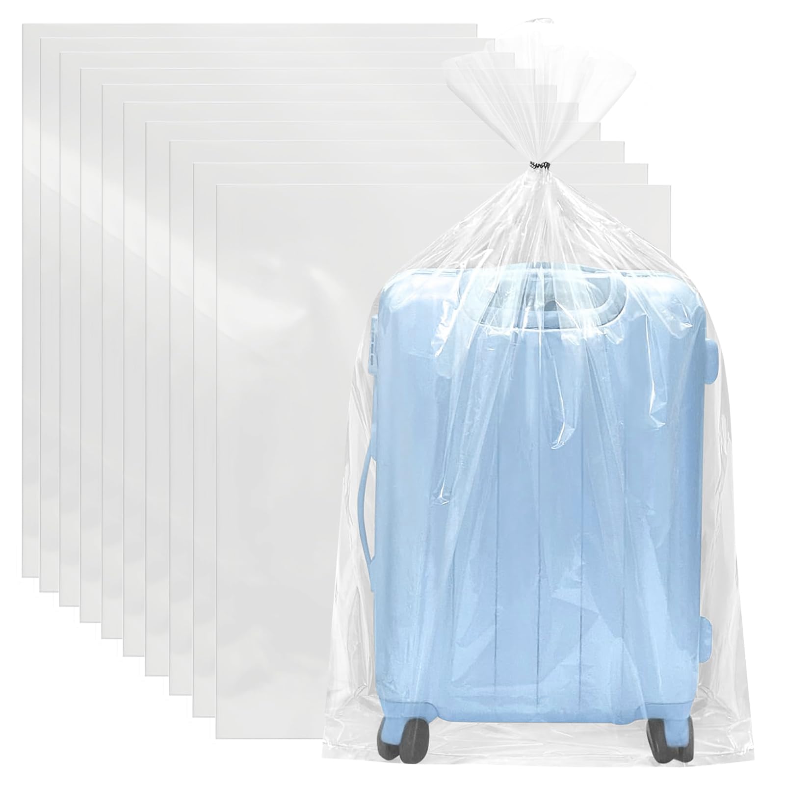 10 Pezzi Extra Grandi Borse Trasparenti in Plastica Gigante: Sacchetti per la Conservazione 100 x 150 cm, 227 L Sacchetti di Conservazione Enormi, Enorme Borsa di Conservazione per Grandi Peluche