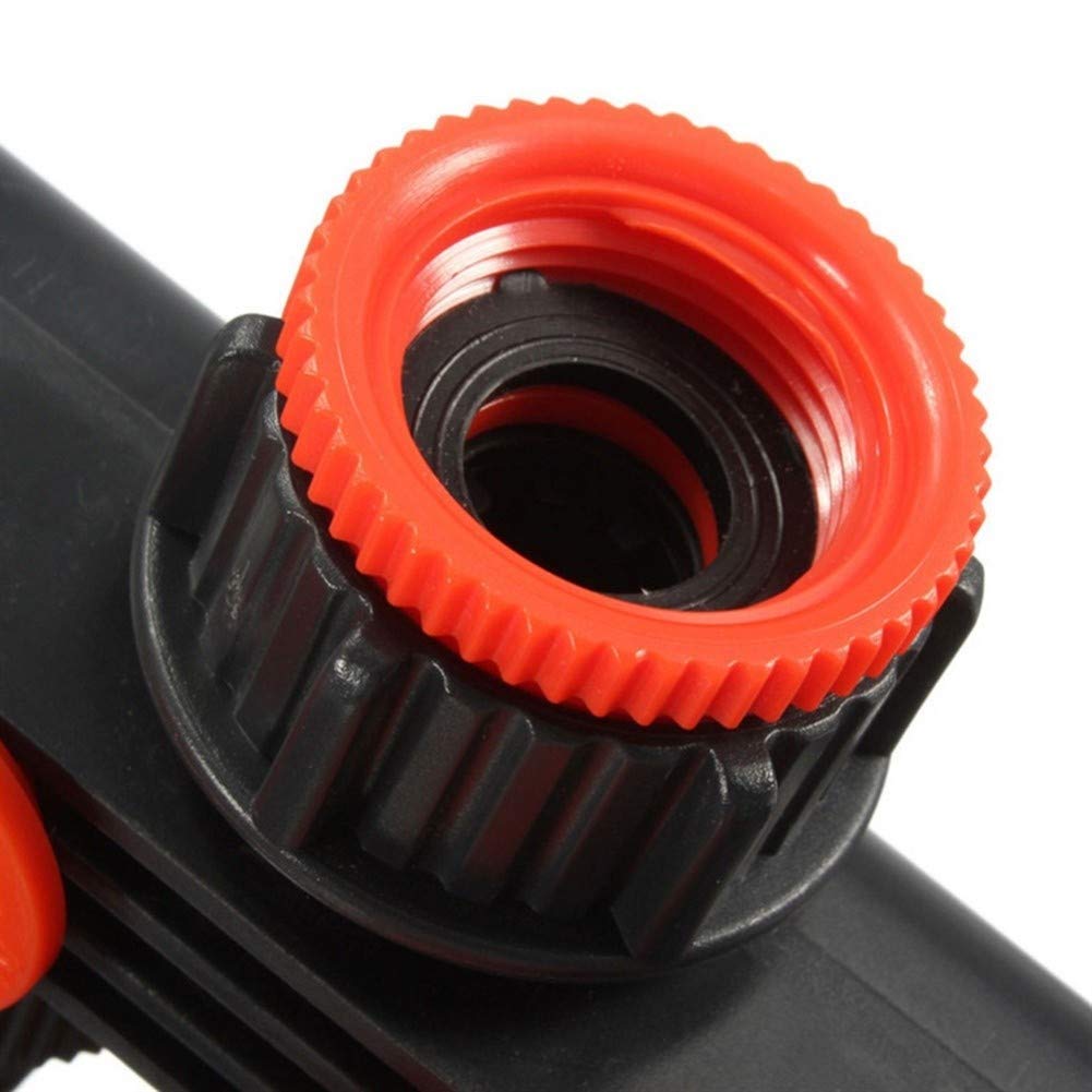 Conector de Agua de riego, Conectores de Grifo de 4 vías agrícolas, el más Nuevo, Divisor de tubería de Manguera de jardín para el hogar, Goteo de plástico