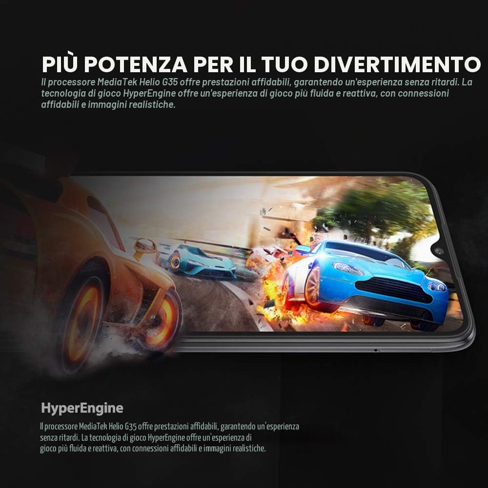 Xiaomi Redmi 9C Teléfono 2GB RAM + 32GB ROM, 6.53” Display Sbavature, Octa-Core Processore, 5MP Anteriore & 13 MP Triple Telecamere Globale Version (Grigio)
