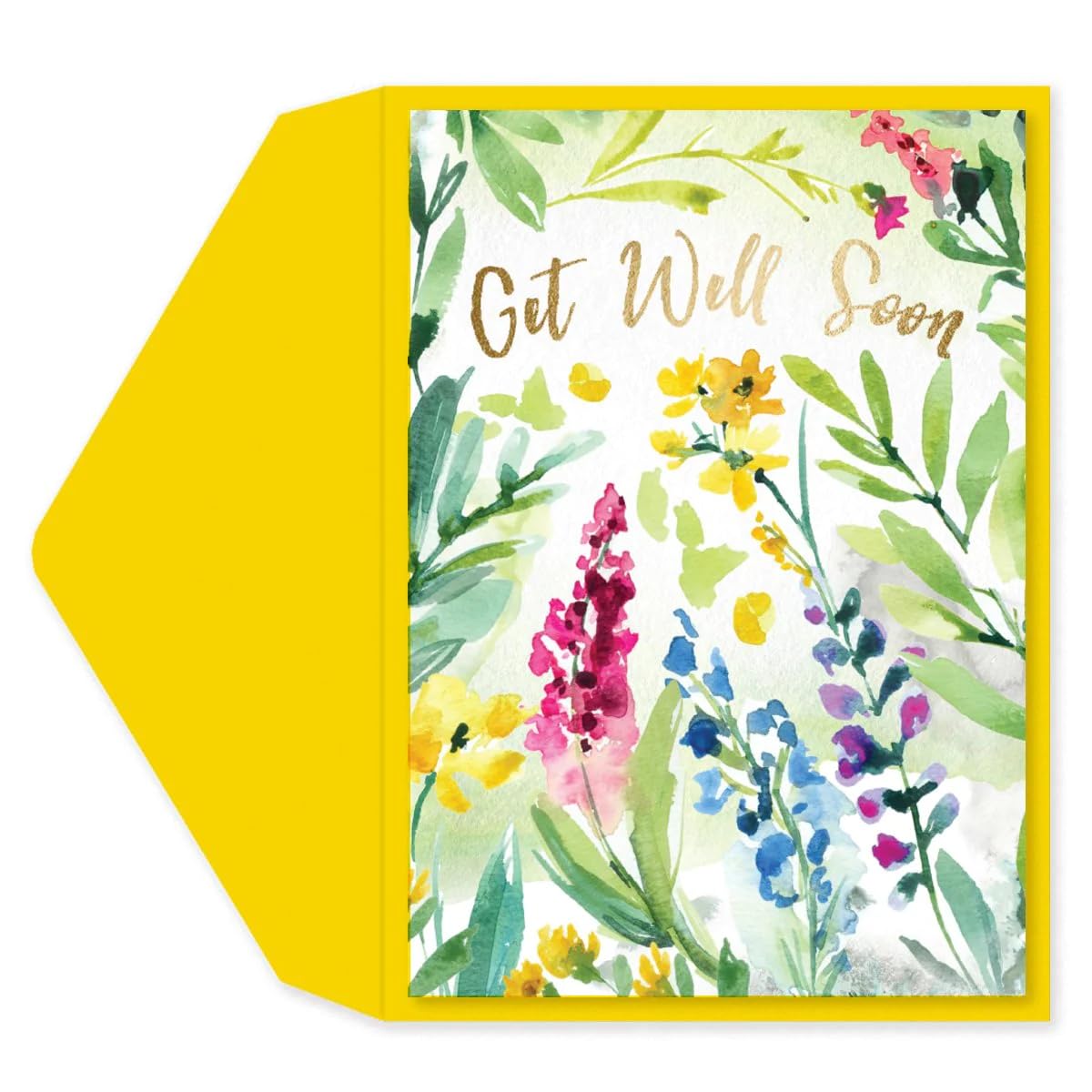 Amazon.com : Graphique Floral Watercolor Get Well Card | Feel Better ...