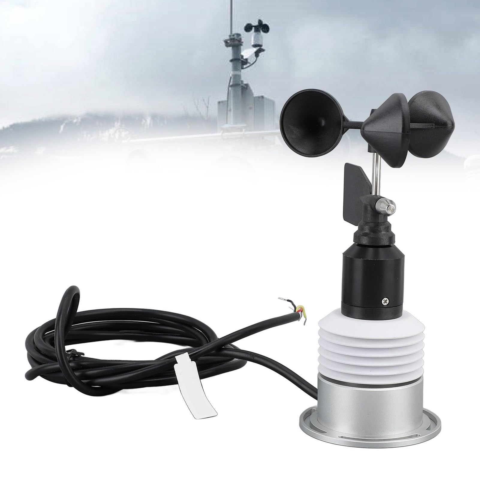 Medidor Meteorológico 5 en 1 Estación Meteorológica Compacta para Agricultura Silvicultura y Medición Ambiental con Sensor de Viento Direccional