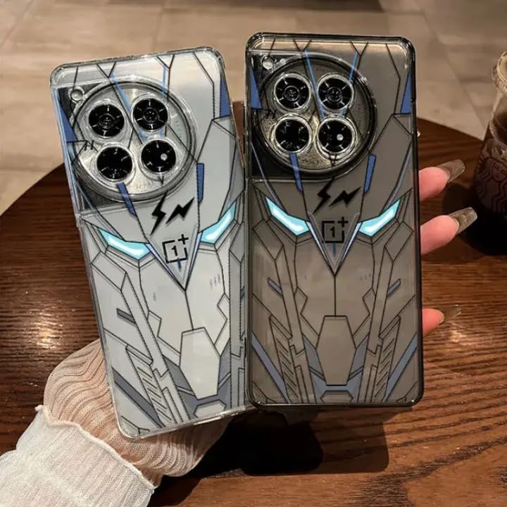 Image of MILLION CASES Back Cover Case for OnePlus 11 Shockproof Protective Futuristic Cyber Mecha Armor Case for Men & Boys(Black)