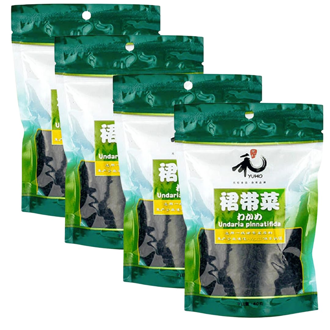 Yuho Wakame Dried Seaweed Raw Material for Noodle Soup Salad 60g (Pack of 4) Rich NUTRIENTS