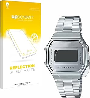 upscreen Anti-Glare Screen Protector compatible with Casio A168WEM-7EF â€“ Protection Film Matte