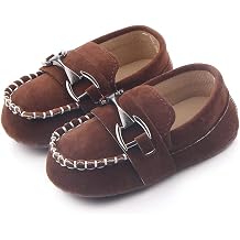 Infant Boys and Girls Oxford Shoes PU Leather Loafers Dress Shoes are Suitable for Crawling, Wedding Dress, Birthday Parties and Any Occasion