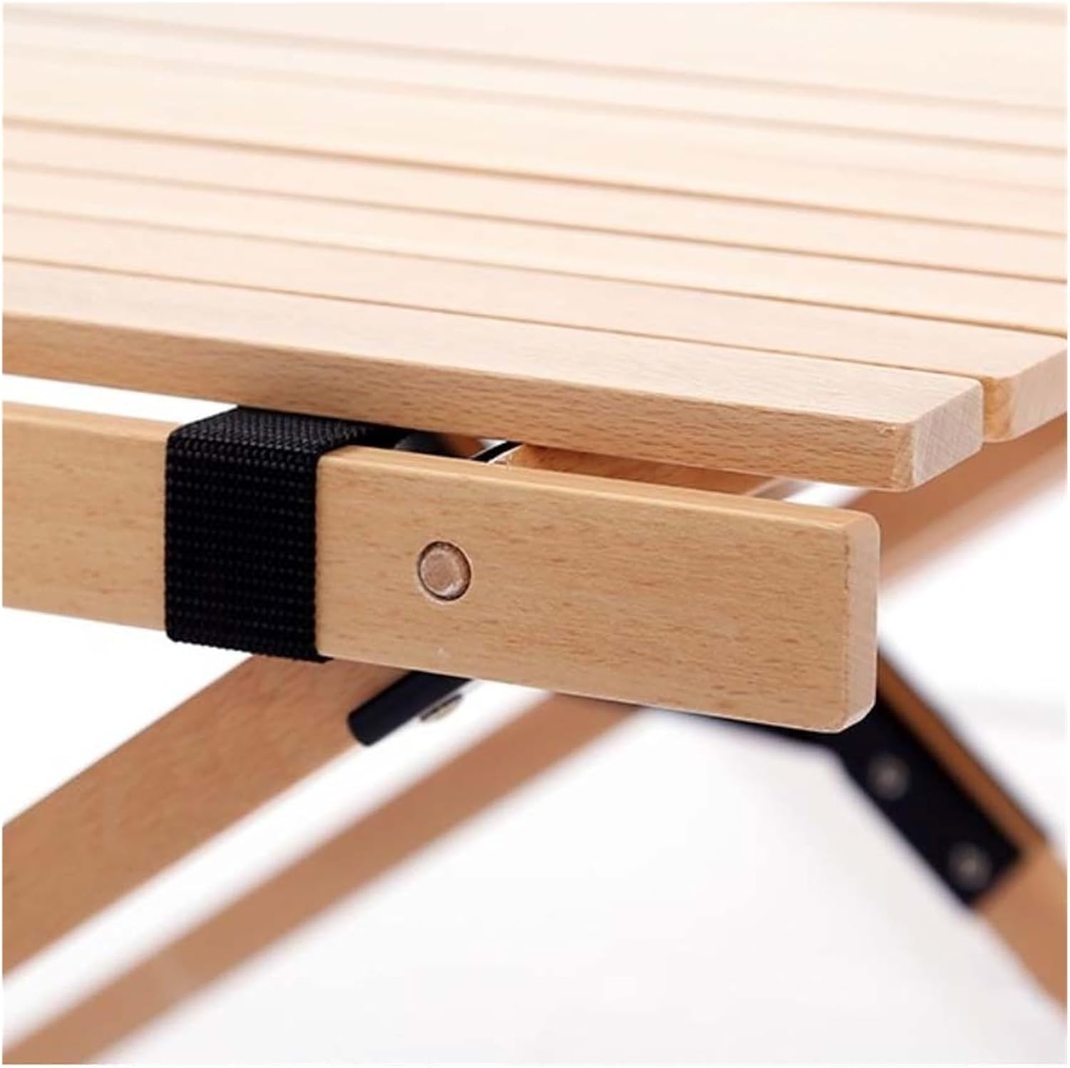 Folding Dining Table Outdoor Picnic Barbecue Tours Tableware Table for Camping Folding Egg Roll Table Portable Foldable Wood Table (Color : 90x60x43CM-01)