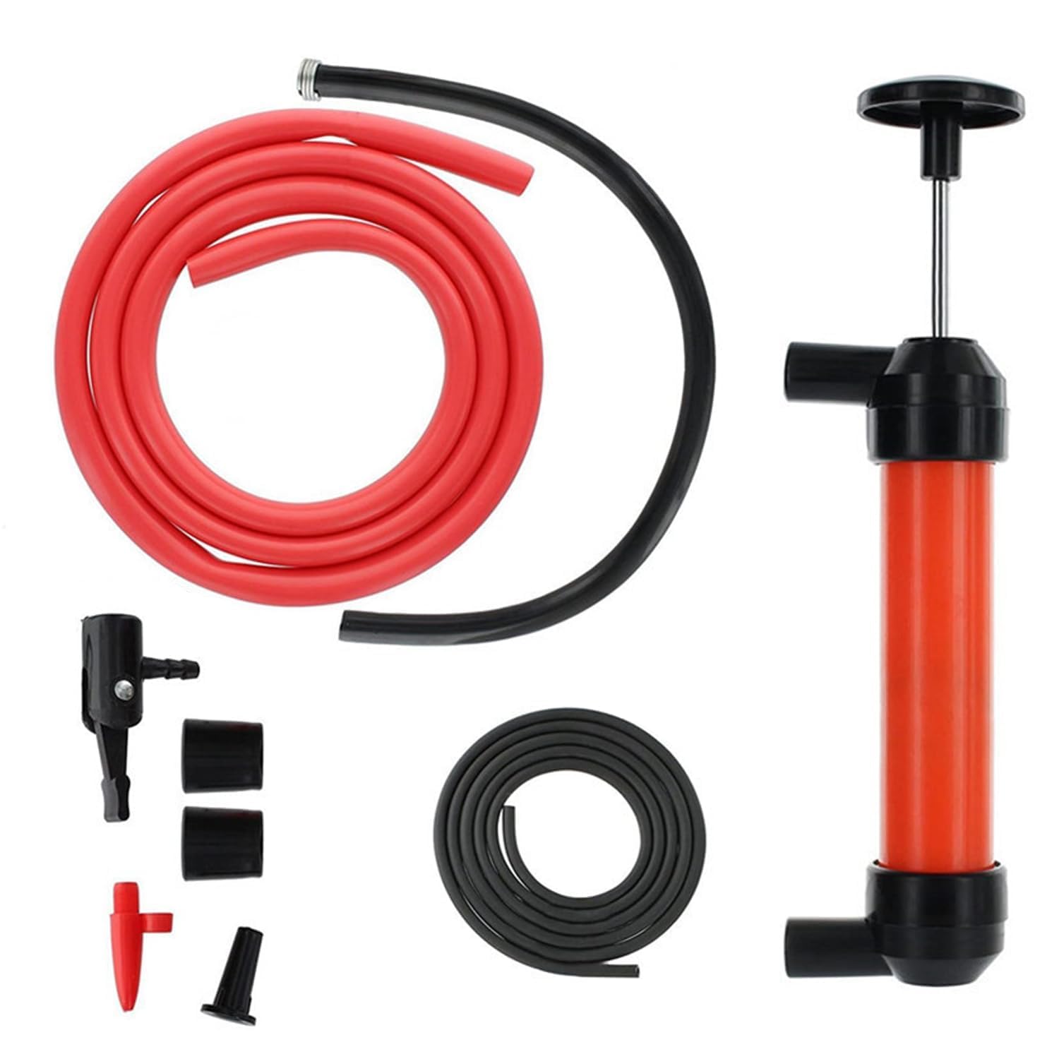 Manual Siphon Pump for Fuel & Liquids - Portable Hand-Operated Transfer Tool for Gas, Oil, Water