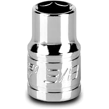 Capri Tools 3/8-Inch Shallow Socket, 3/8-Inch Drive, 6-Point, SAE