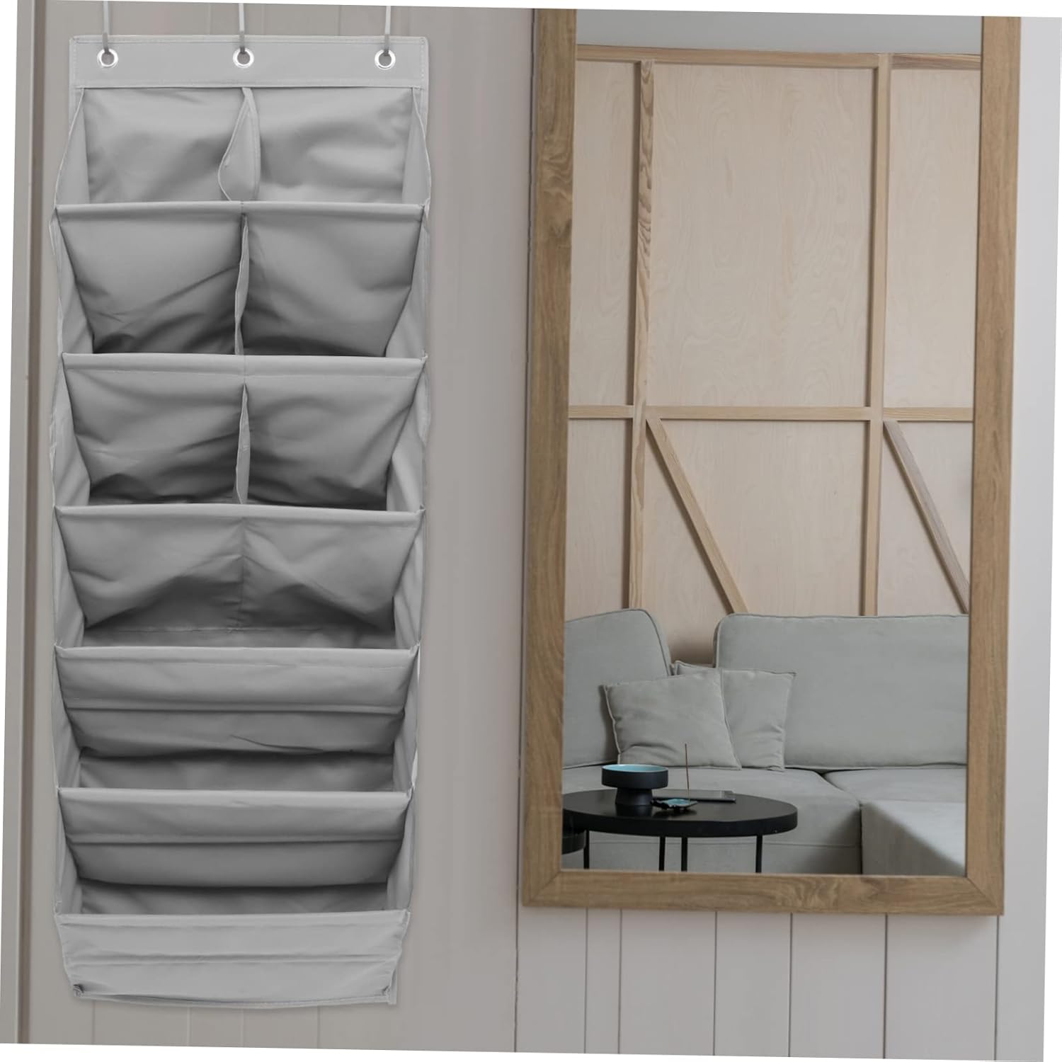 PRETYZOOM Storage Bag for Door Multi-layer Hanging Organizer Closet Storage Bags Rear Door Organizer
