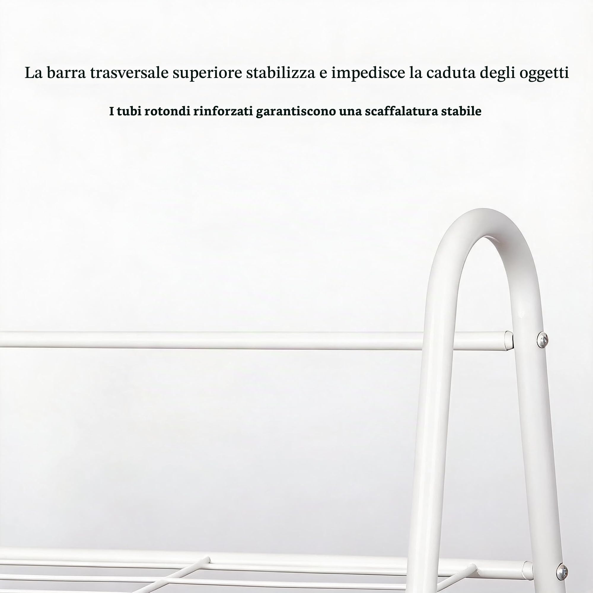 Garvee Portapiante da Interno ed Esterno in Metallo a 3 Ripiani, Supporto per Piante a Scala con Rivestimento Protettivo, Scaffale Portavasi Antiruggine Opaco per Balcone e Soggiorno, Bianco