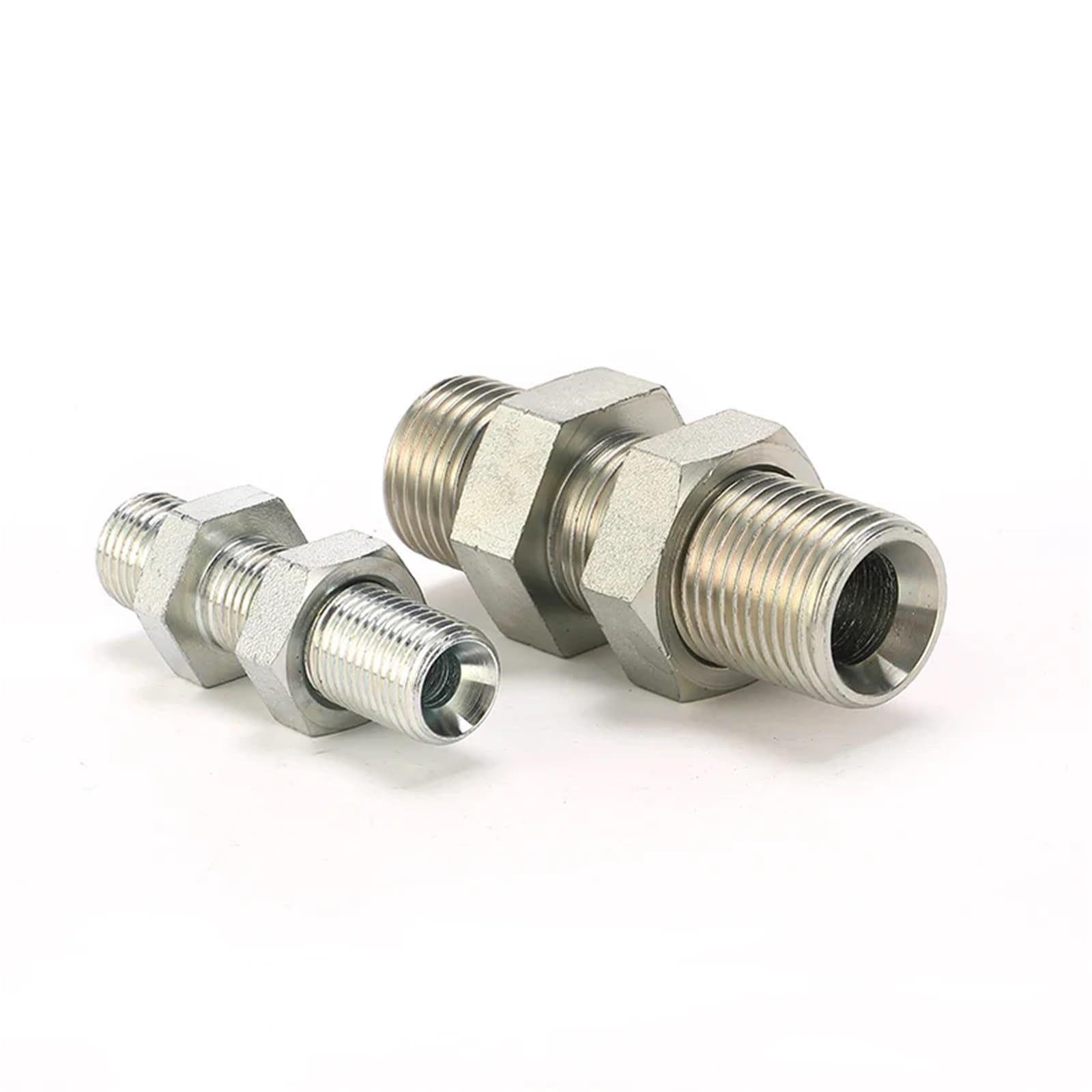 100pcs 6B-04 BSPP Male 60° SEAT Bulkhead