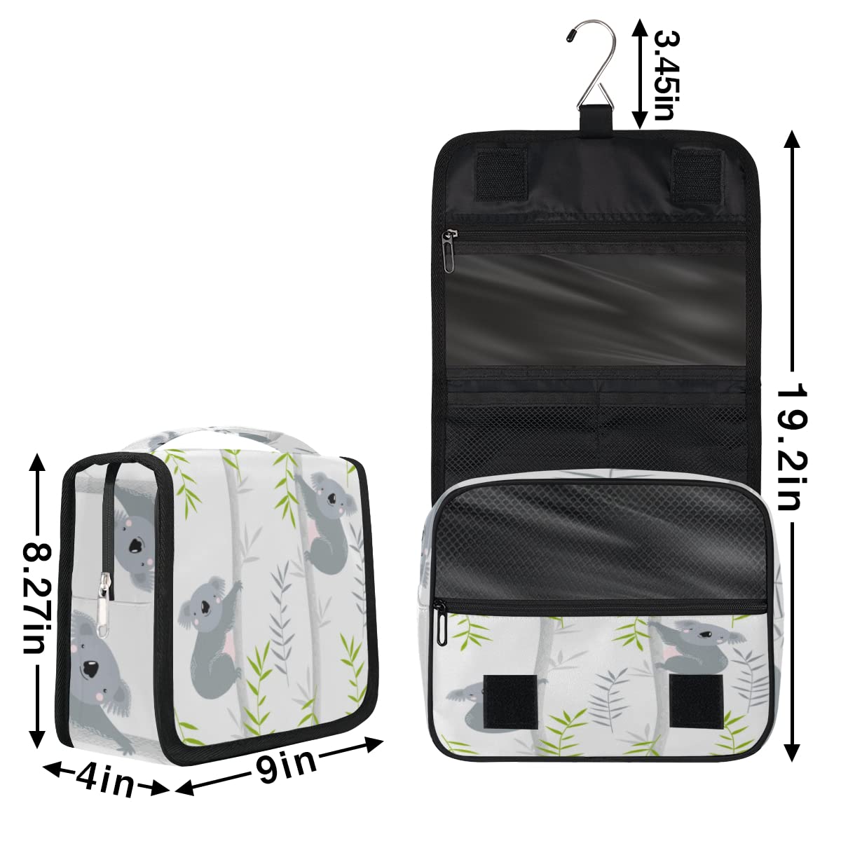 Koala Reise-Kulturbeutel, niedlicher Koala-Kulturbeutel, Unisex, hängende Toilettenartikel, Kosmetik, Make-up-Organizer, mehrfarbig, Einheitsgröße