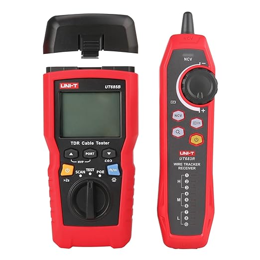 UNI-T TDR Cable Tester UT685B KIT Network Cable Locator Wire Tracker Detector LAN Tester RJ45 RJ11 Line Finder