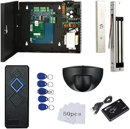 Sistemas de tablero de control de acceso de 1 puerta con panel de control de alarma contra incendios Cerradura magnética lector RFID Sensor de disponible en Yaxa Colombia