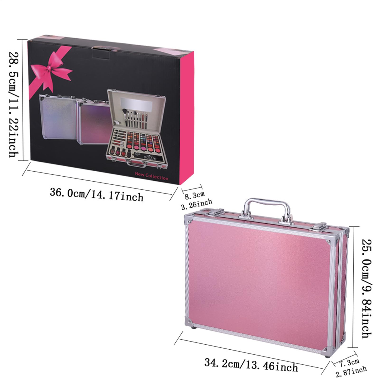 Make-Up Für Mädchen Anfänger Starter Schönheitskosmetik-Kit | Schönheits-Einsteiger-Kosmetik-Make-up-Set Für Frauen Teenager Mädchen Reise Hochzeit Fotoshooting Theater Bühne Tanz