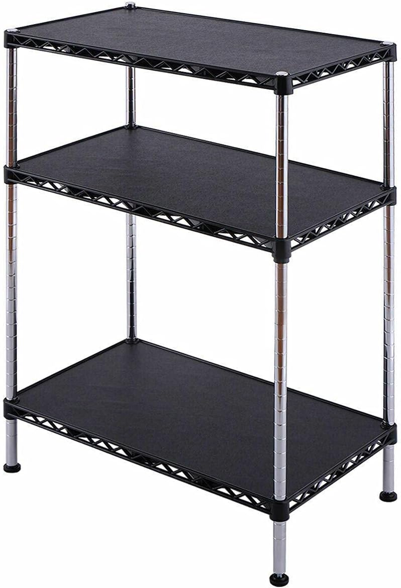 3Tier Adjustable Storage Rack Shelves Filinydf Shelf