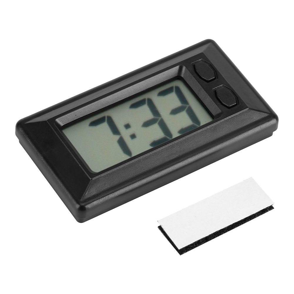 Portable Horloge LCD Numérique Table De Voiture Tableau de Bord Bureau Électronique Horloge Date Temps Calendrier Affichage Tabl
