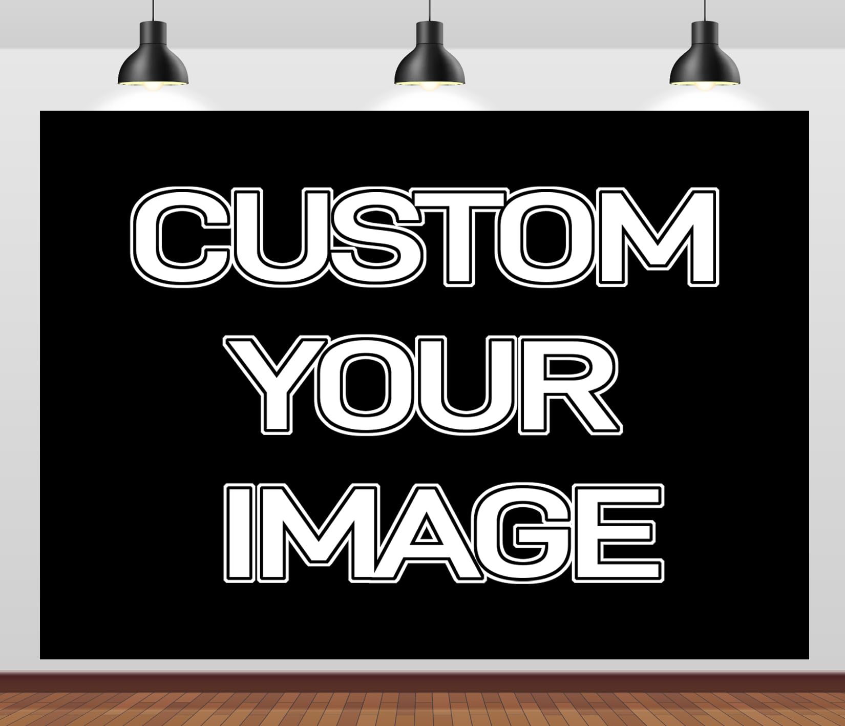 BELECO 10x6.5ft Fabric Custom Backdrop with Picture Logo Text Customize Your Design Personalized Background Customized Backdrop Banner for Party Decor