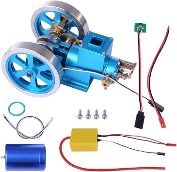 Steam Engine Model Kits, Working Mini Internal Combustion Engine, Gasoline & Diesel Powered Engine for Desktop Mechanical Demonstration & STEM Education