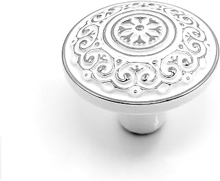 LBFEEL White Silver Dresser Knob Drawer Pulls Handles Cabinet Knob Kitchen Cupboard Knobs Bathroom Hardware