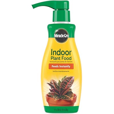 Miracle-Gro Indoor Plant Food, Liquid Plant Food for Houseplants, Snake Plants, Peace Lilies, Flowers, Vegetables, Herbs and More, 8 oz.
