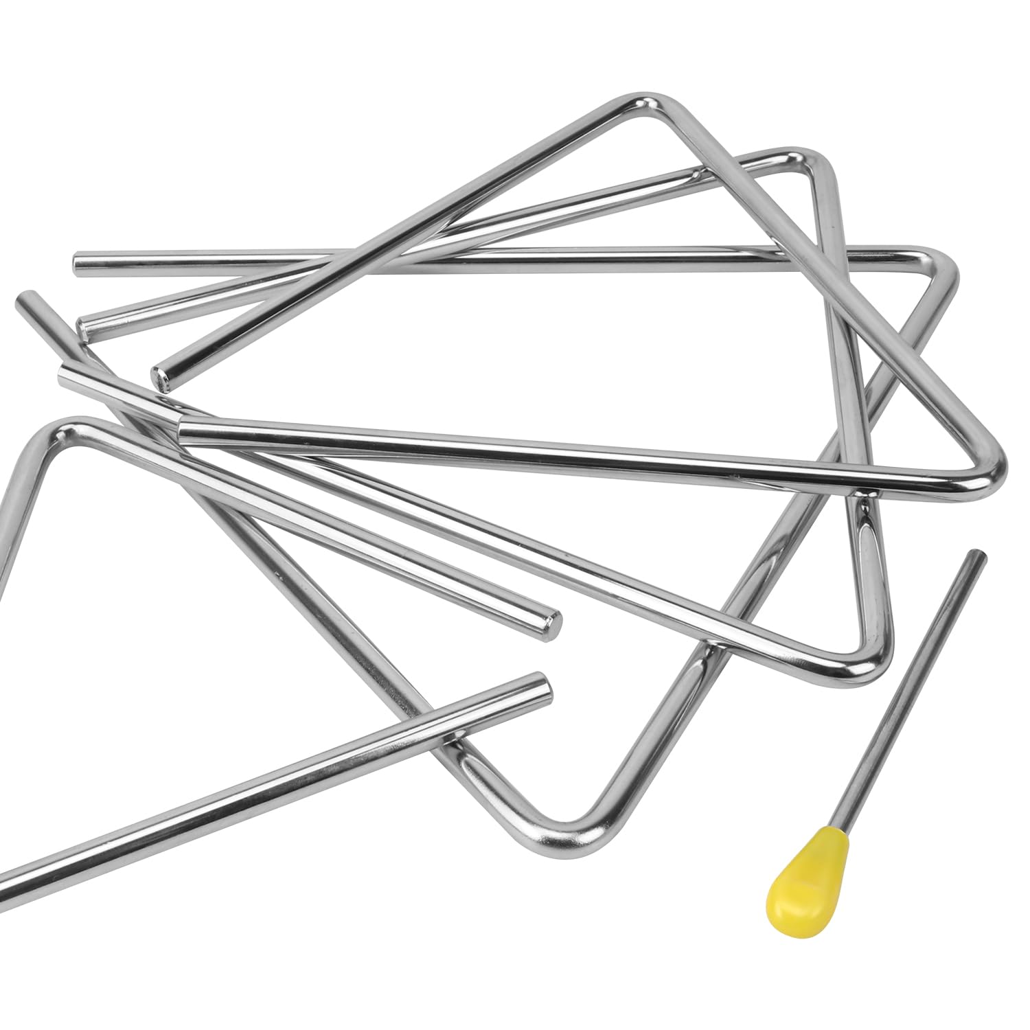 8 strumenti musicali a percussione triangolare, strumento triangolare con percussione, strumento a percussione ritmica a mano per lezioni di musica, concerti, esibizioni di band, feste (7/8/9