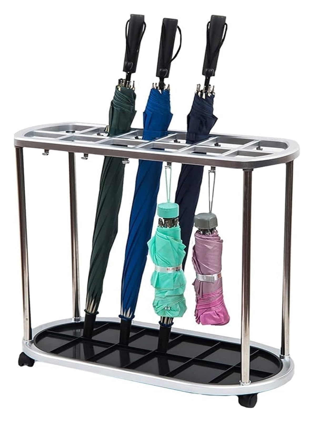 Porte-parapluies pour la maison compact et anti-goutte pour en finir avec le désordre d'entrée