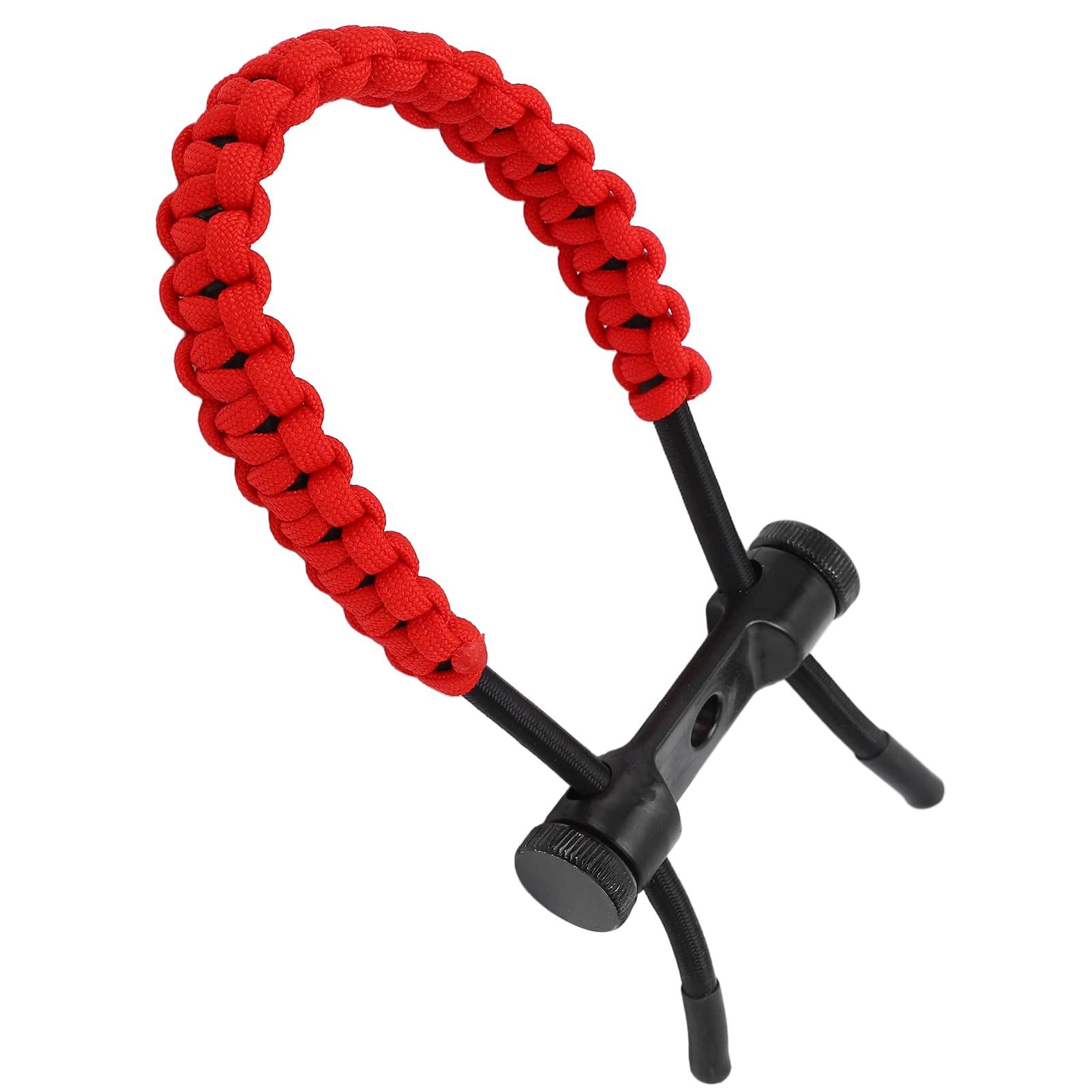 Élingues de Poignet D'arc à Poulies, Corde de Cordon de Dragonne Durable Réglable, Tresse de Dragonne de Chasse pour L'exercice D'entraînement, élingues de Poignet D'arc de Tir à L'arc(Rouge)
