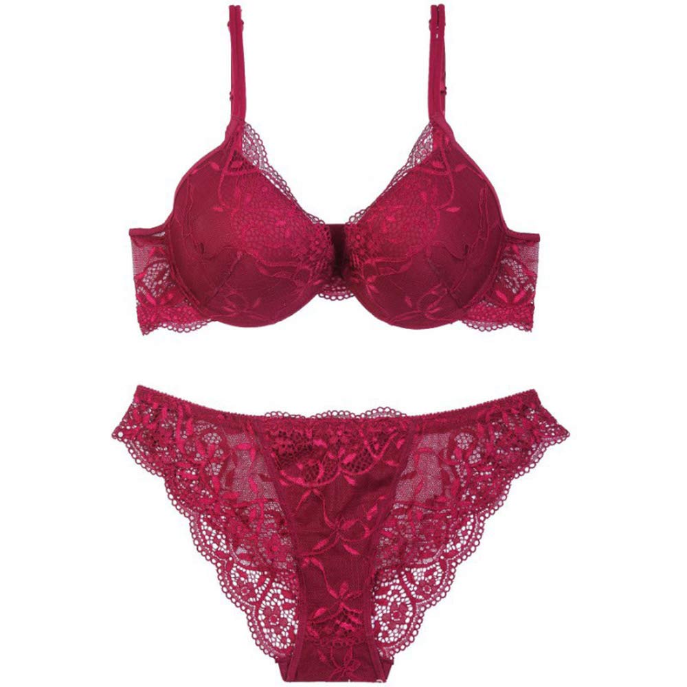 qidrezy Women Lace Heavily Padded Lingerie Set with Bikini Panty(SFH051)-picture-21