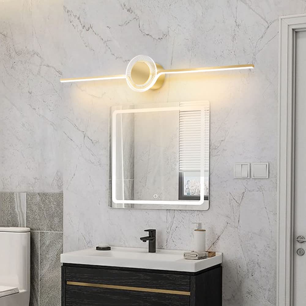 Lampada Da Specchio Bagno LED 11W - Regolabile 3 Colori, Dorata Cromata | Illuminazione Moderna Per Toeletta - Foto 5