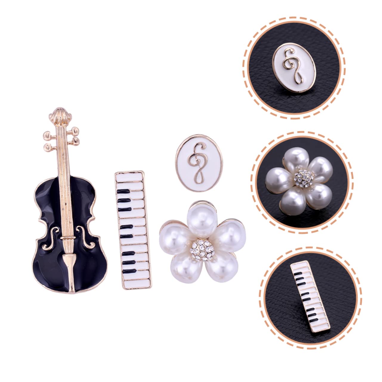 BESPORTBLE Spilla Violino Per Bavero Musicali Accessorio Per Amanti Della E Speciali