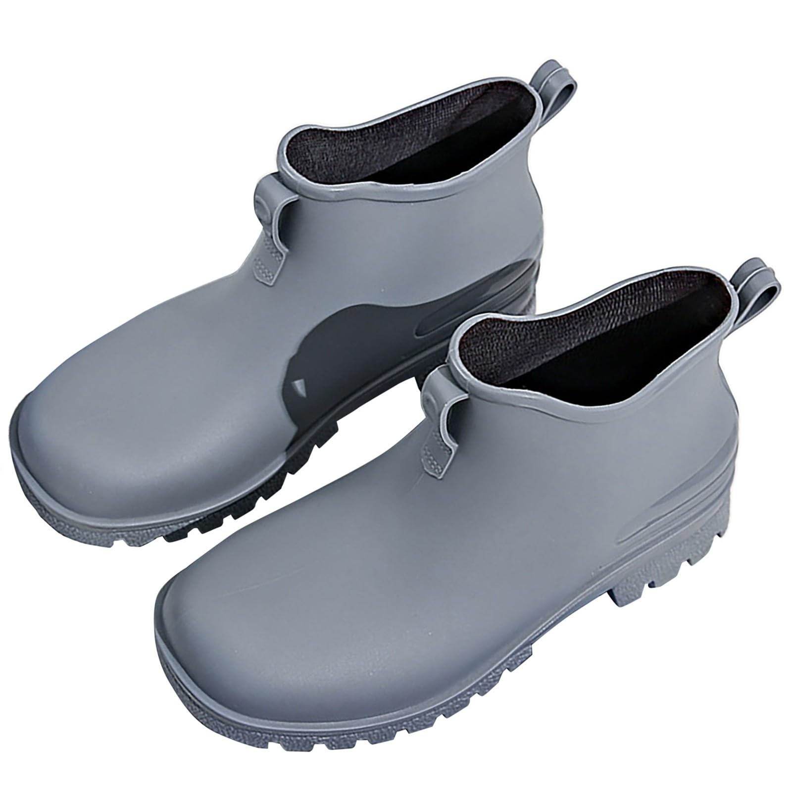 Barfuß Gummistiefel Damen Atmungsaktiv Rutschfeste Hiking Boots Sommerstiefel Bequem Halbhoch Galoschen Wasserdicht Unisex Gummistiefeletten Reitstiefel