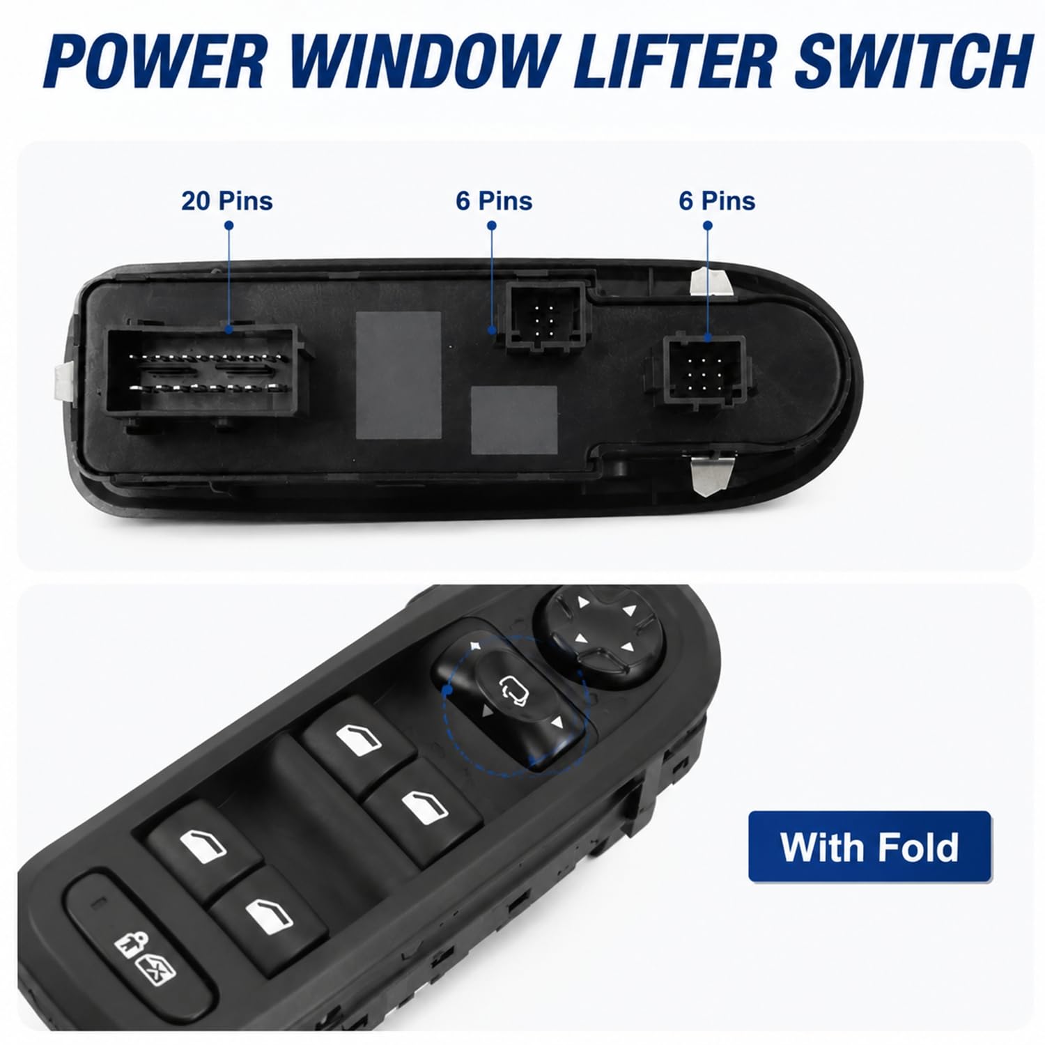Interruptor de elevalunas eléctrico para Peugeot 508 308 Citroen C5, color